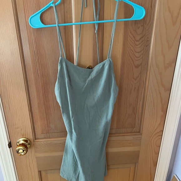 NWT! Princess Polly - Sinclair Mini Dress - Sage - 6 - Picture 3 of 5